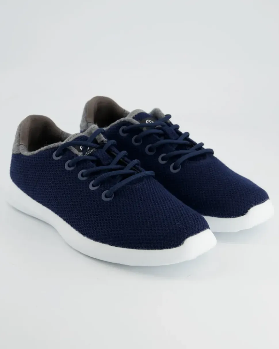 MERINO WOOL KNIT WOMEN Sneaker in Blau