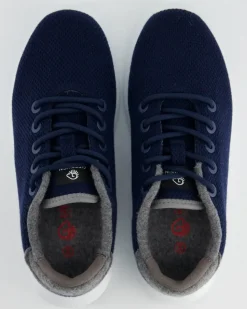 MERINO WOOL KNIT WOMEN Sneaker in Blau