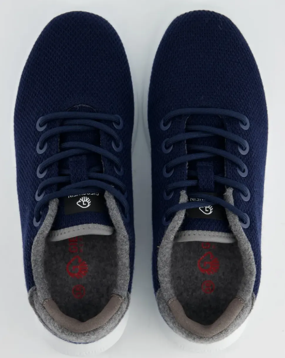 MERINO WOOL KNIT WOMEN Sneaker in Blau