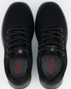 MERINO WOOL KNIT WOMEN Sneaker in Schwarz