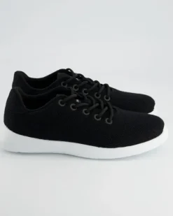 MERINO WOOL KNIT WOMEN Sneaker in Schwarz
