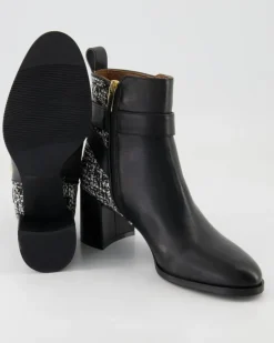 Mousse Nero / Tweed Melange Stiefeletten in Schwarz
