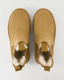 Neumel Platform Chelsea Winterstiefel in Beige