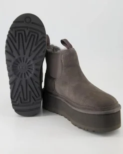 Neumel Platform Chelsea Winterstiefel in Grau