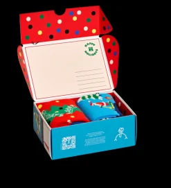 2-Pack Happy Holliday Gift-Set Socken in Mehrfarbig