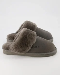 Pantoffel Komfort Da. Hausschuhe in Grau