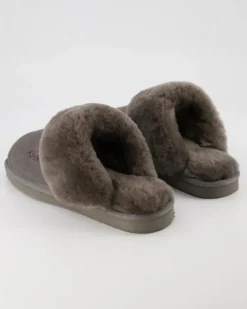Pantoffel Komfort Da. Hausschuhe in Grau
