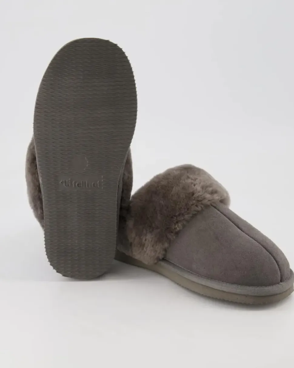 Pantoffel Komfort Da. Hausschuhe in Grau