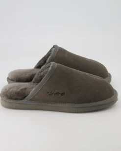 Pantoffel Komfort Da. Hausschuhe in Grau