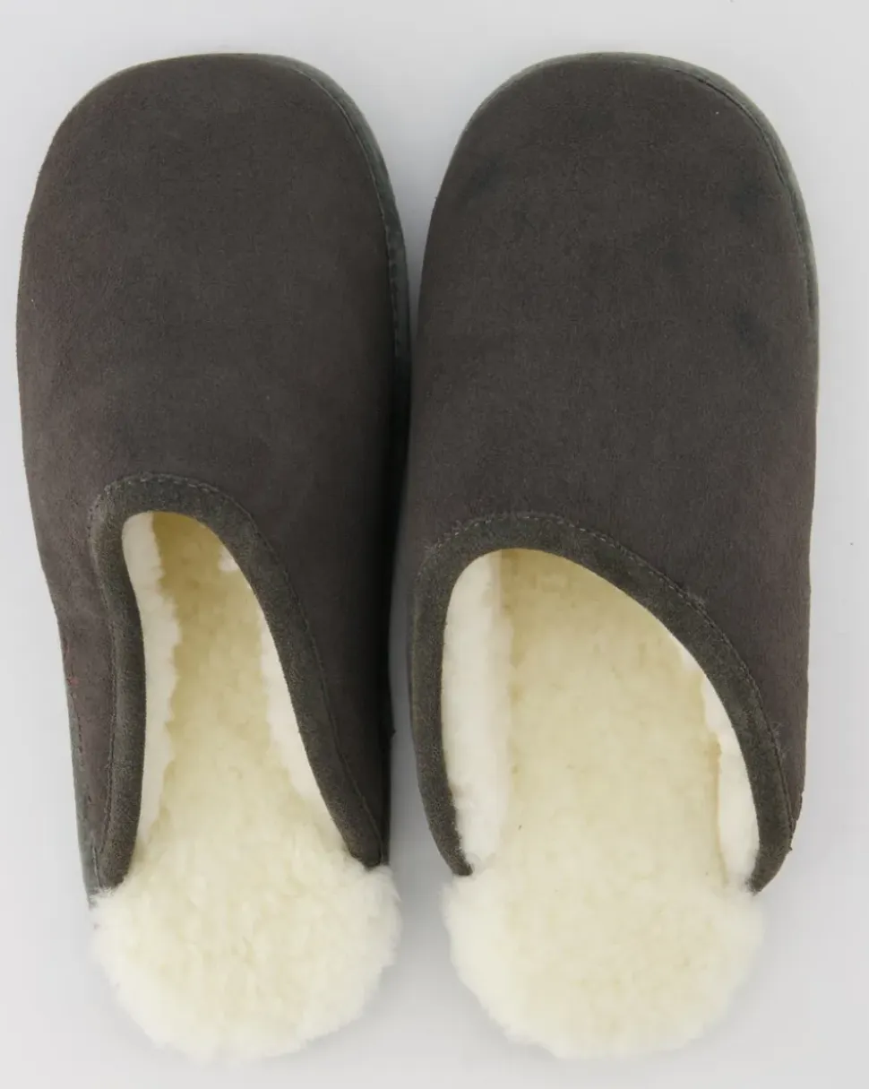 Pantoffel Trendy Hausschuhe in Grau