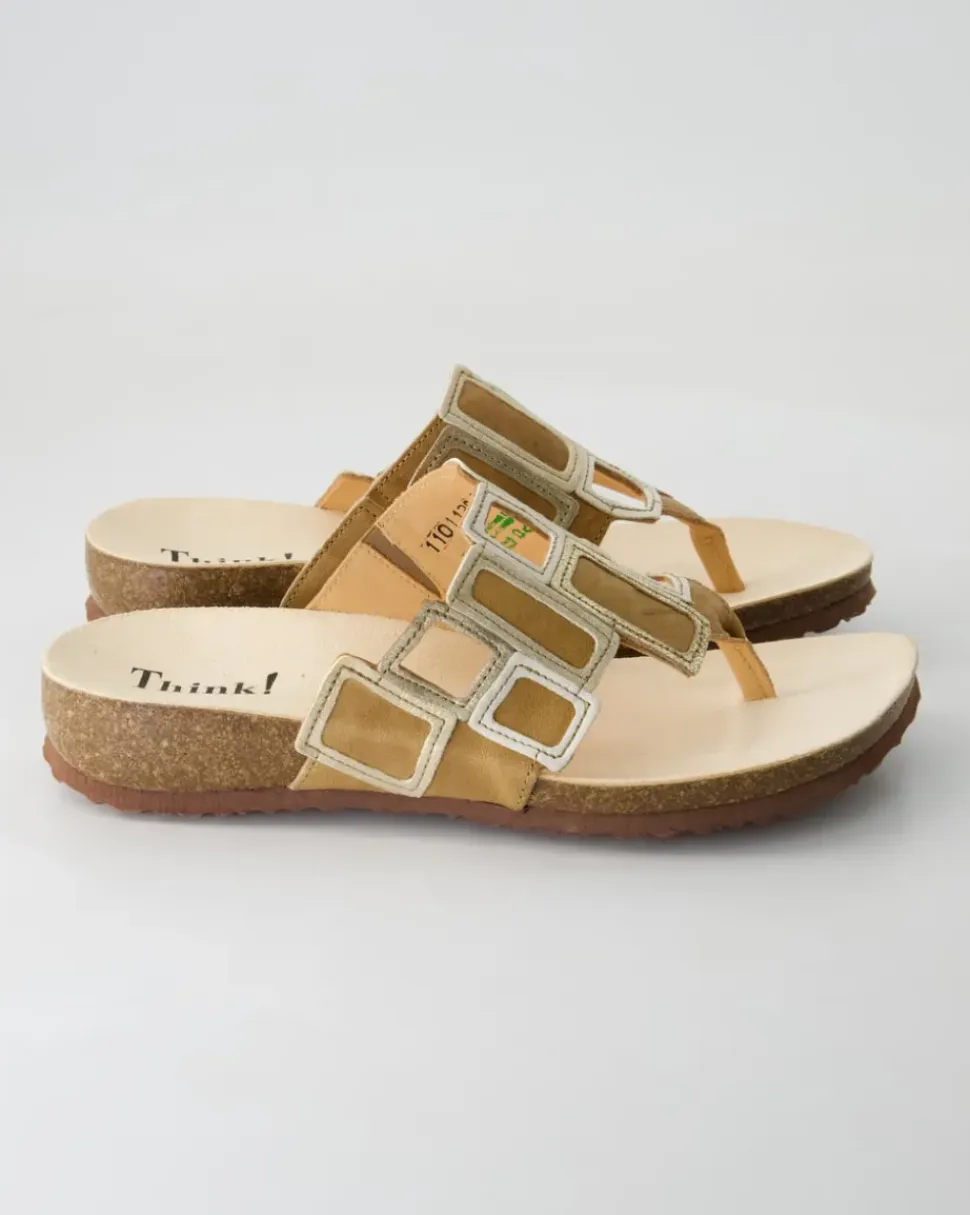 3-001136-4000 Pantoletten in Beige