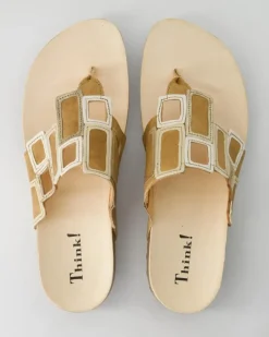 3-001136-4000 Pantoletten in Beige
