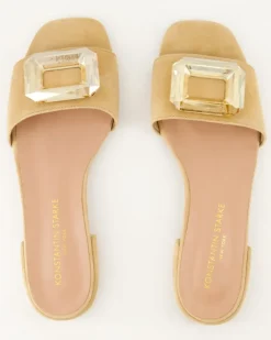2558 Pantoletten in Beige
