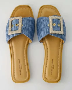 4268 Pantoletten in Blau