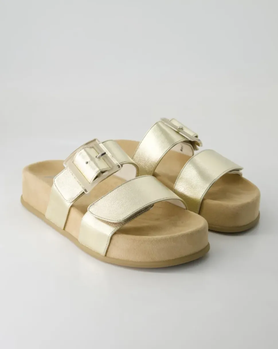 6157 Pantoletten in Gold