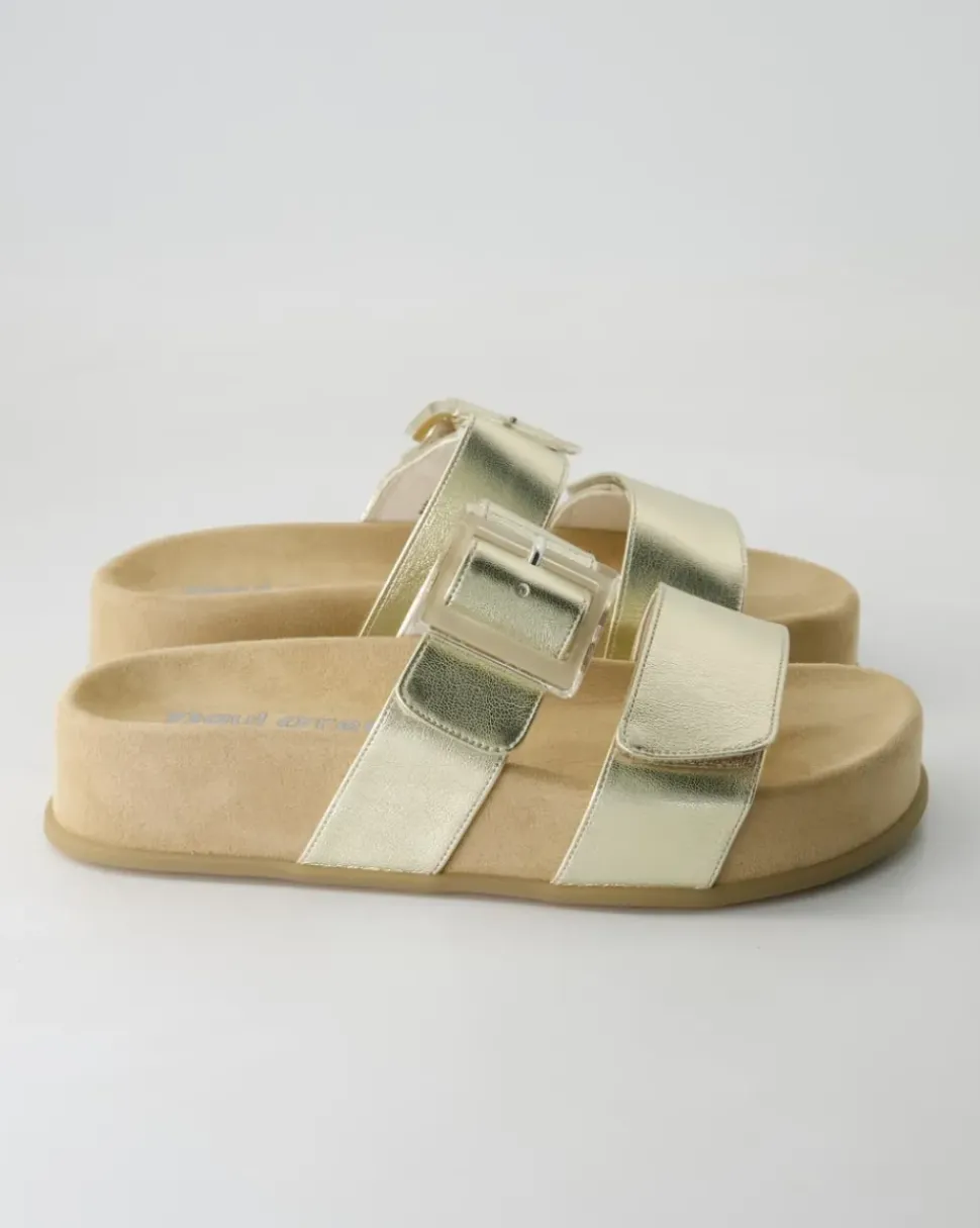 6157 Pantoletten in Gold