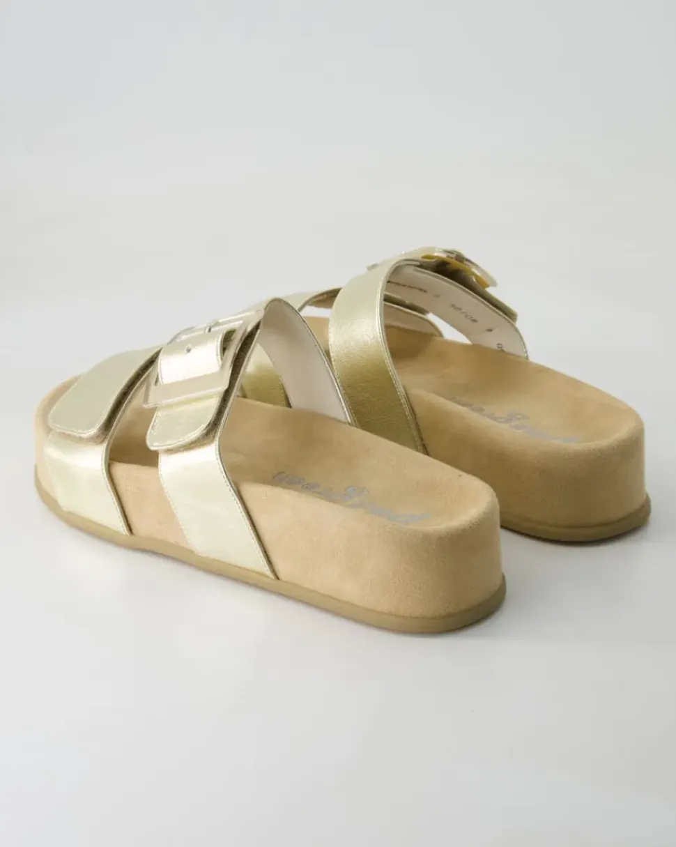 6157 Pantoletten in Gold