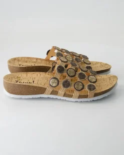 3-000247-4010 Pantoletten in Gold