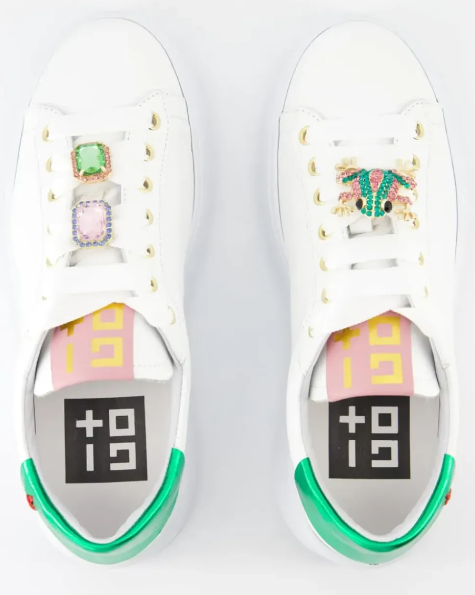 PIA Schnürschuhe in Weiß