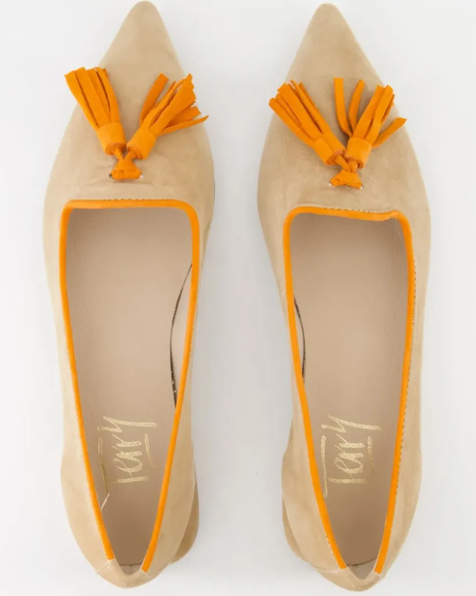 Pisa Ballerinas in Beige