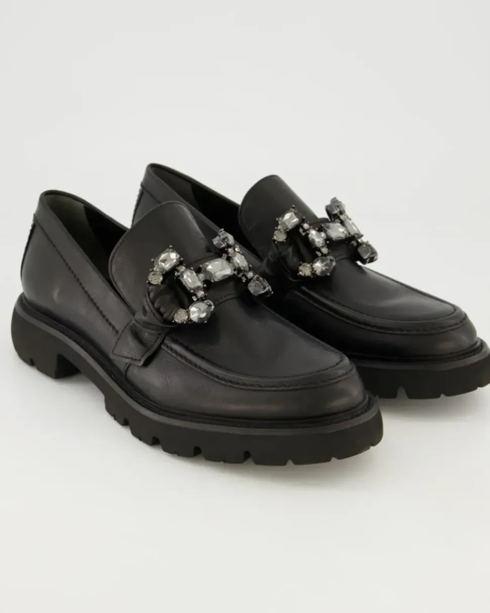 Print Slipper in Schwarz