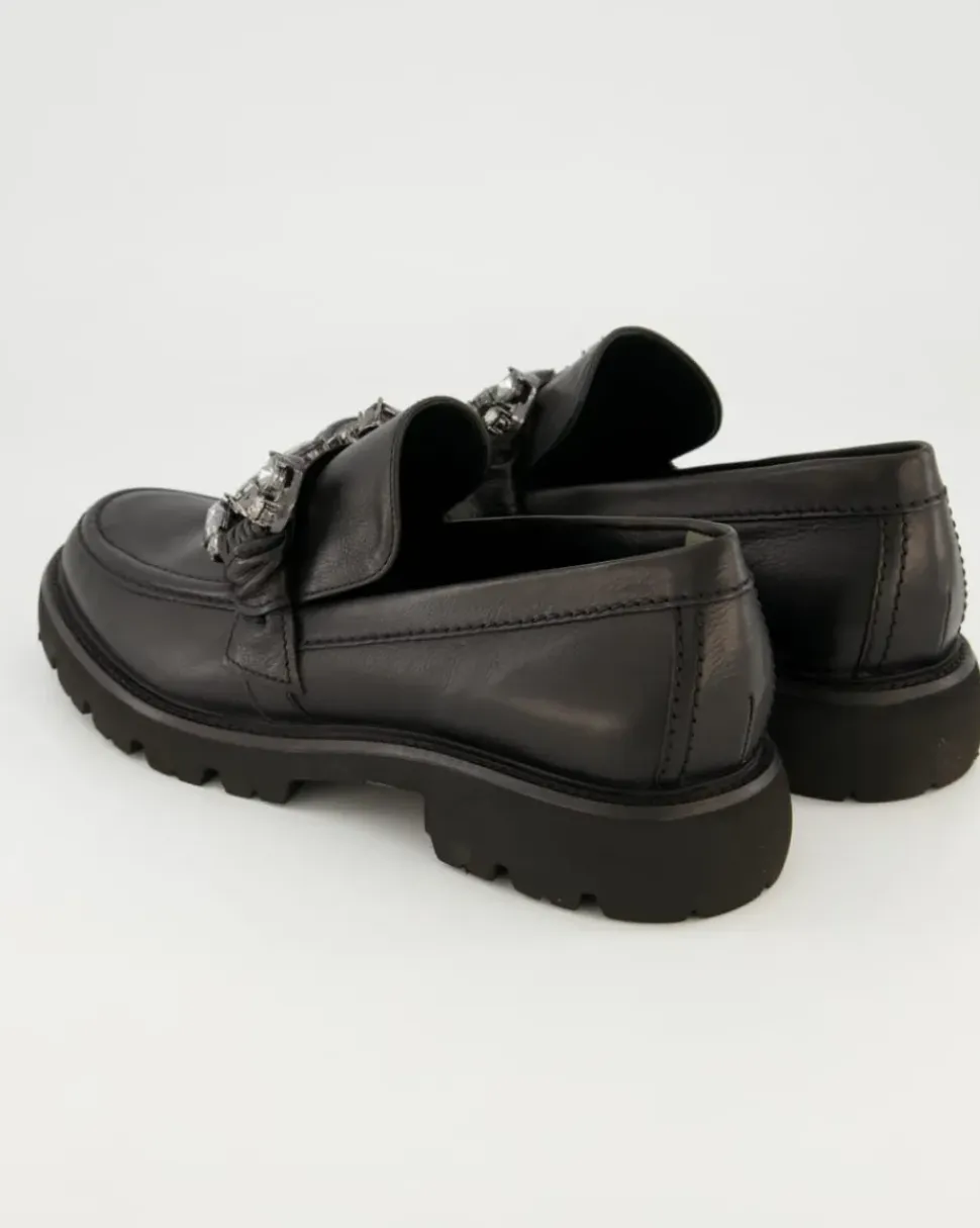 Print Slipper in Schwarz