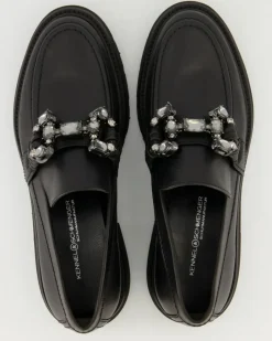 Print Slipper in Schwarz