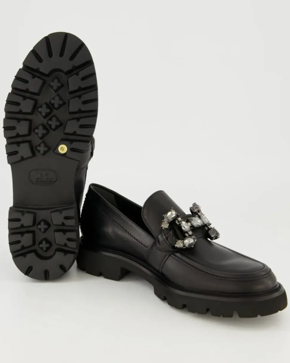 Print Slipper in Schwarz
