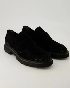 Print Slipper in Schwarz