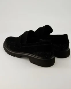 Print Slipper in Schwarz