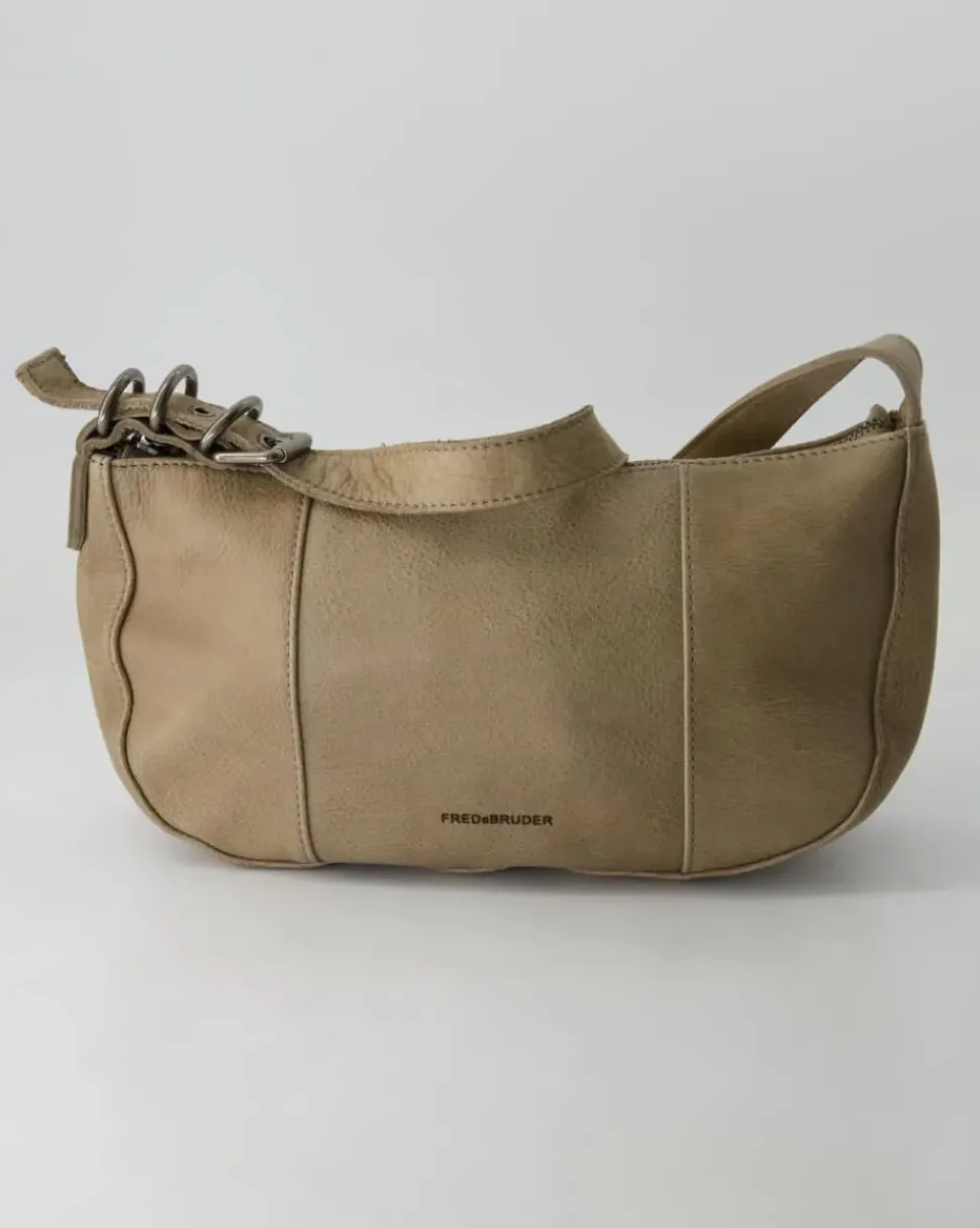 Ride Easy Round Shoulderbag Umhängetasche in Beige