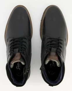 Rostolo-701-Tex Stiefeletten in Schwarz