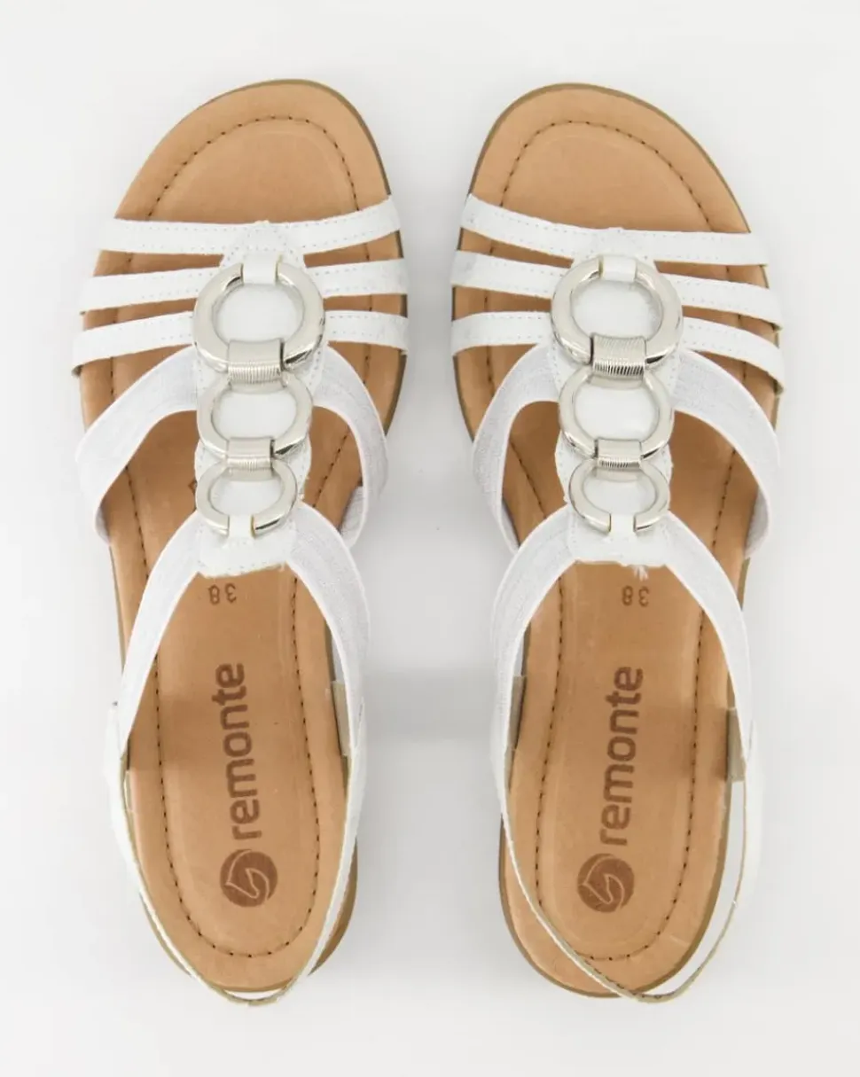 R3605-80 Sandalen in Silber