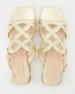 6154 Sandalen in Gold