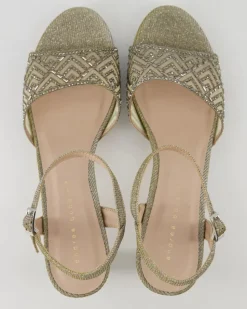 Sandale Sandalen in Silber