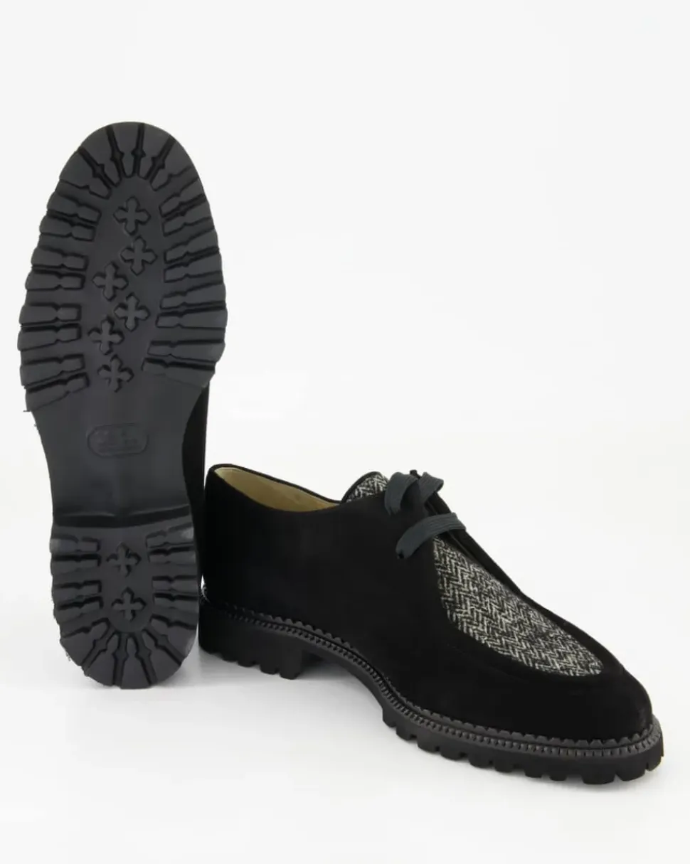 11615 Schnürschuhe in Schwarz