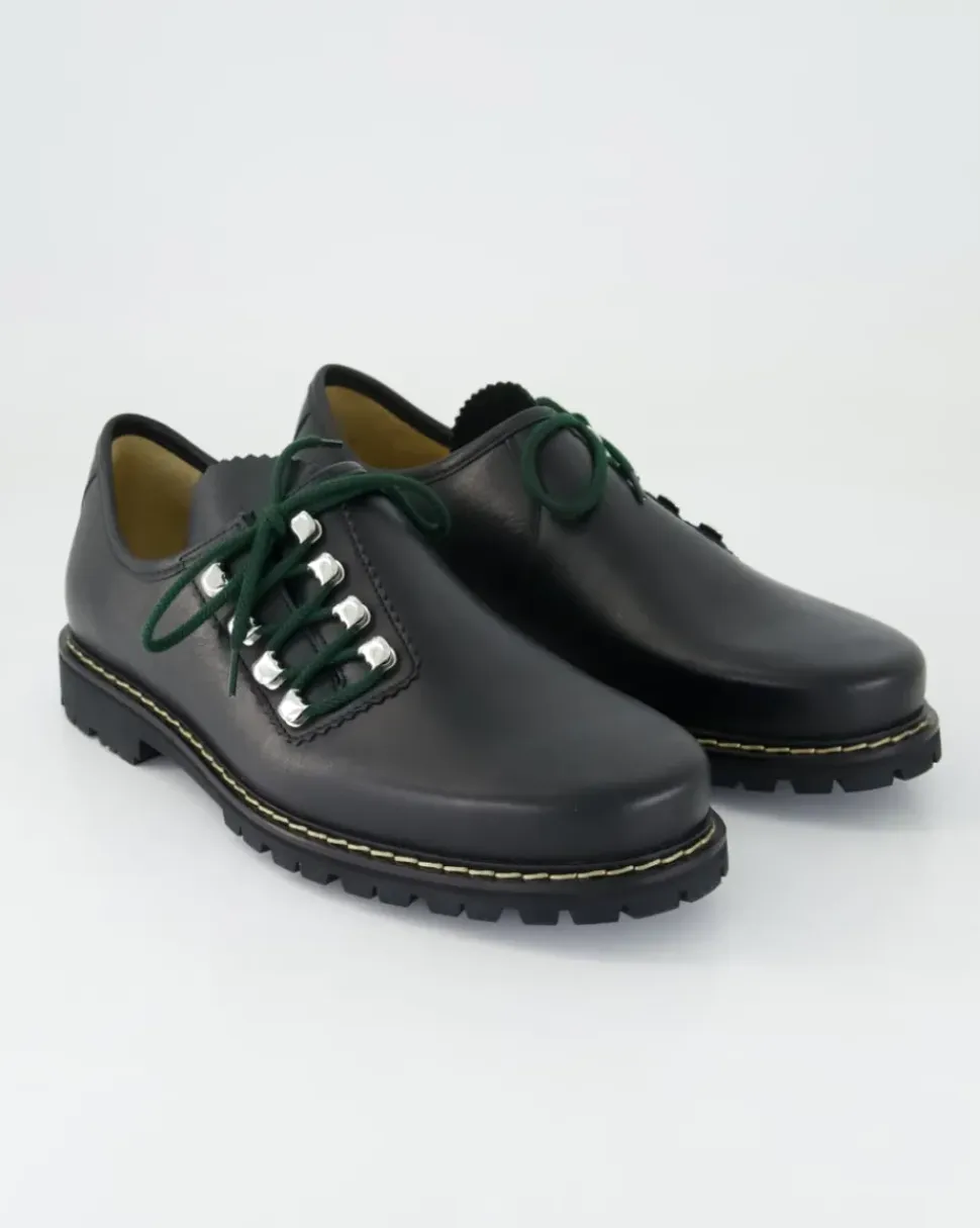 6743 Schnürschuhe in Schwarz