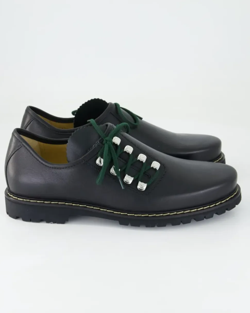 6743 Schnürschuhe in Schwarz