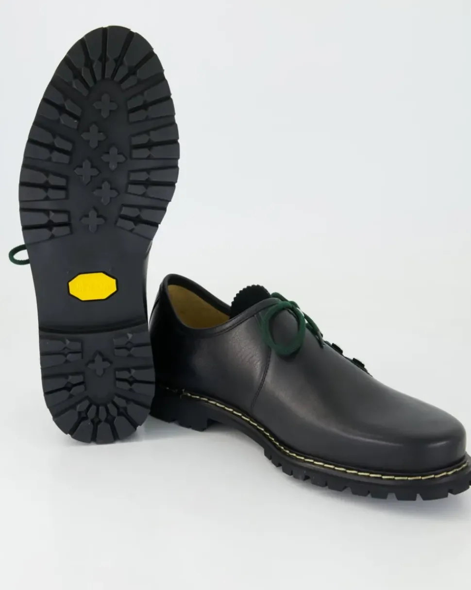 6743 Schnürschuhe in Schwarz
