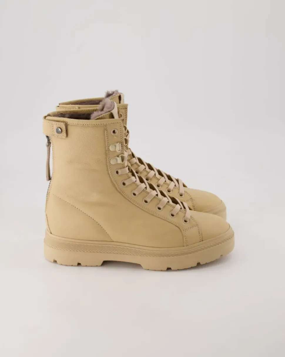 Schnürstiefelette Winterstiefel in Beige