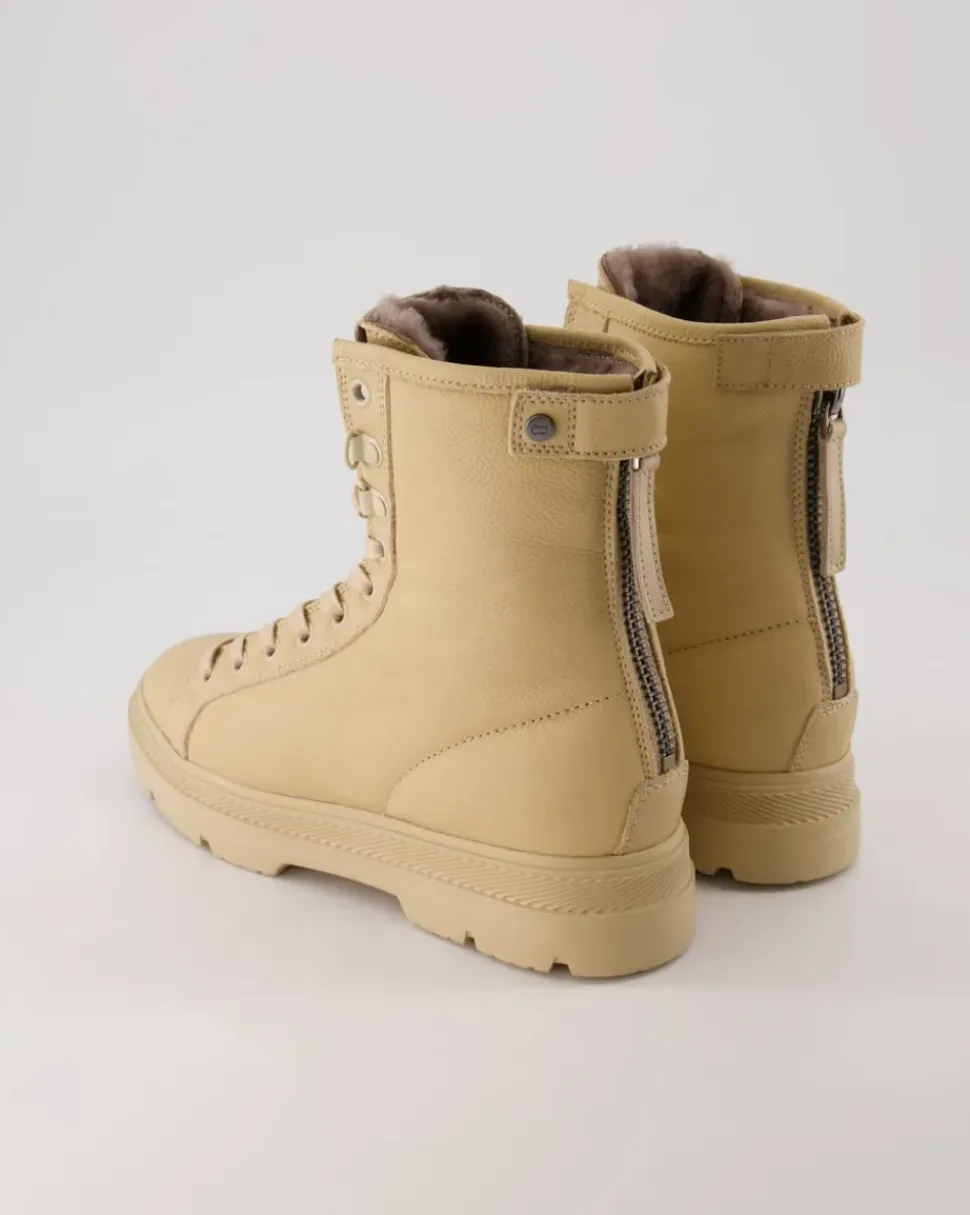 Schnürstiefelette Winterstiefel in Beige