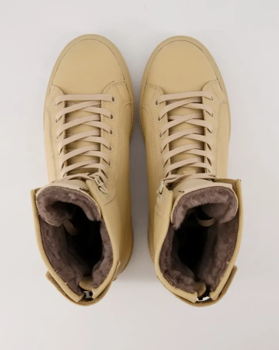 Schnürstiefelette Winterstiefel in Beige