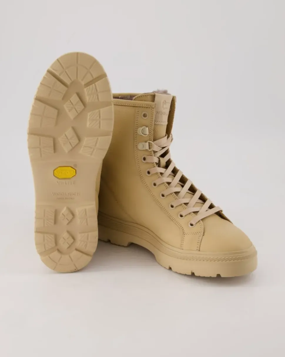 Schnürstiefelette Winterstiefel in Beige