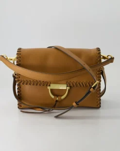 Schultertasche Temi Stitch Handtasche in Braun
