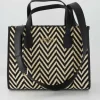Silvana 2 Compartment Tote Handtasche in Schwarz