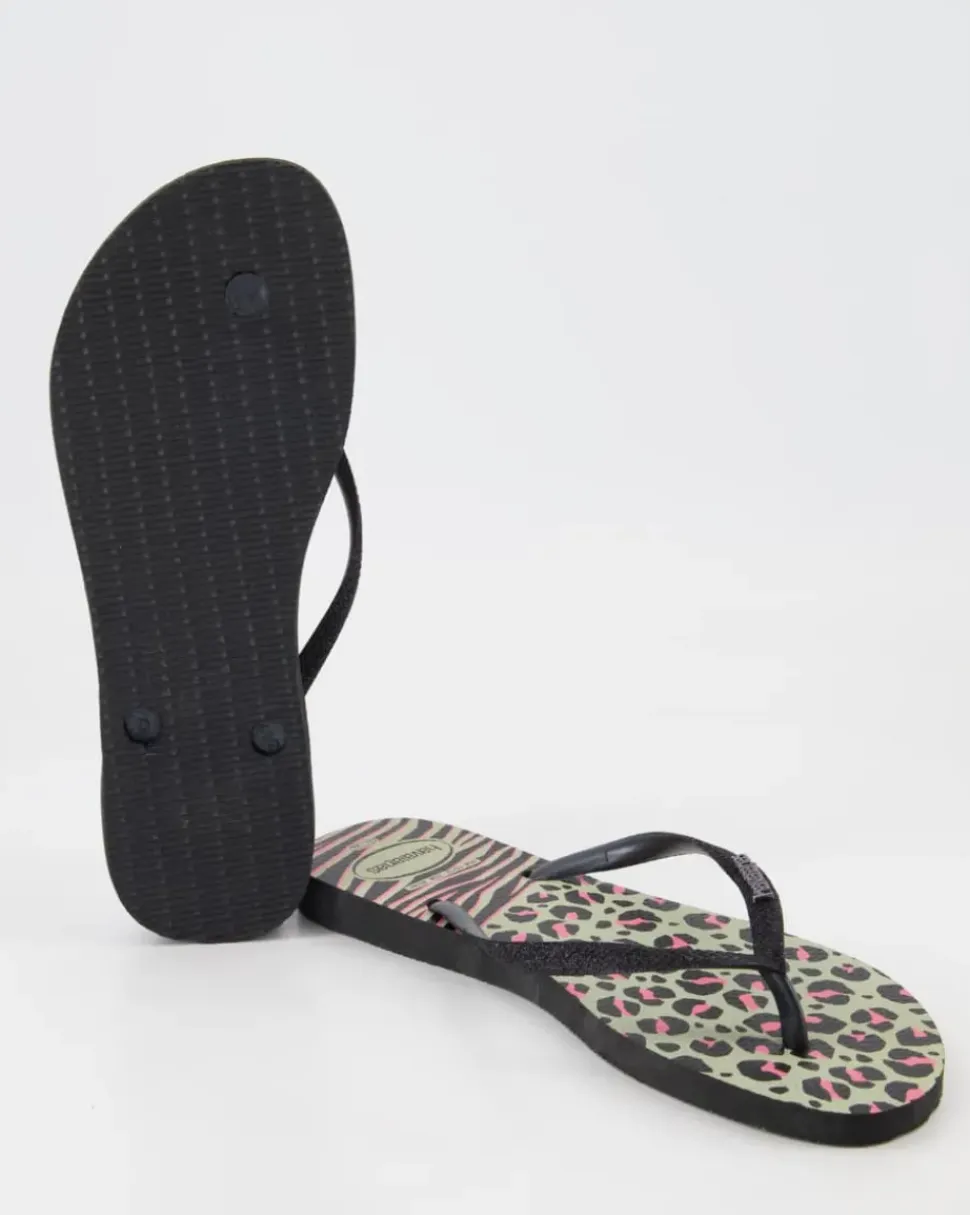 Slim Animals Zehentrenner in Schwarz