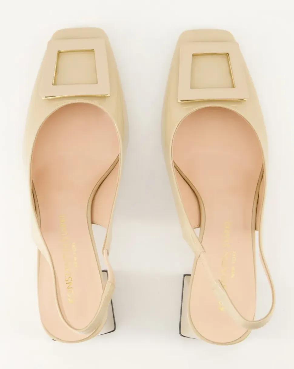 6551 Slingpumps in Beige