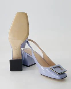 6551 Slingpumps in Blau