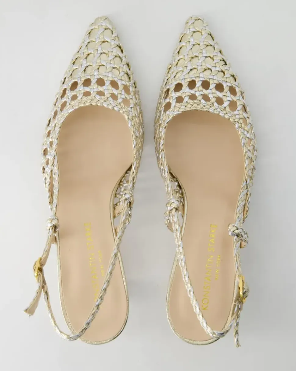 1641-775 Slingpumps in Gold