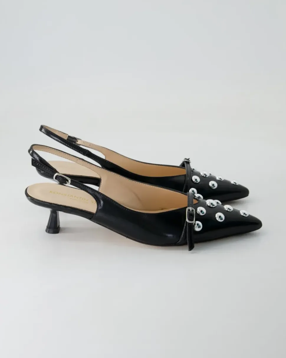 574-102 Slingpumps in Schwarz